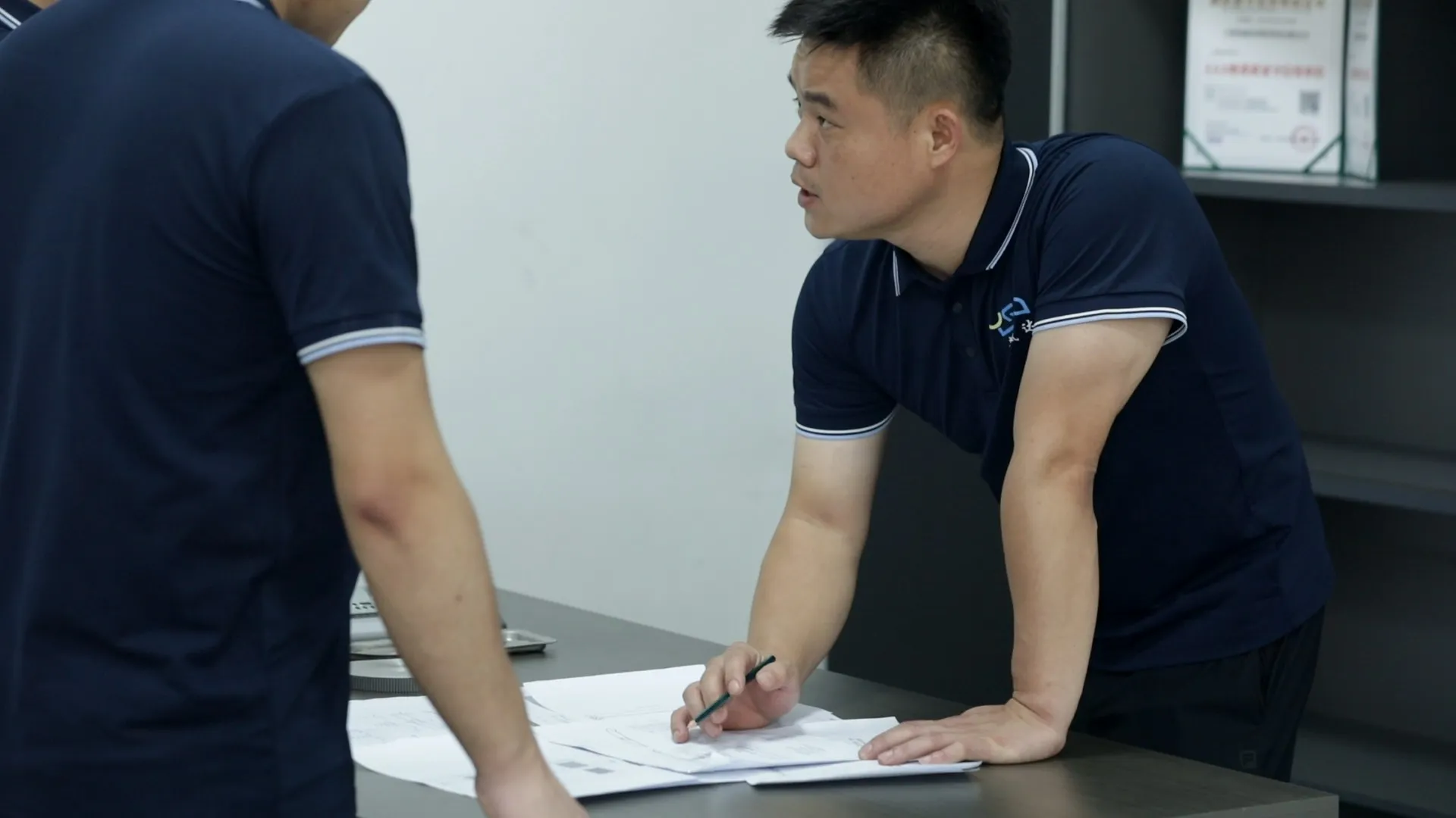 ROXARA team reviewing drawings and manufacturing requirements